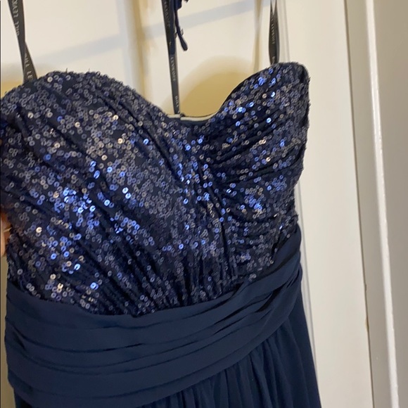 Bill Levkoff Navy Evening gown - worn once - Picture 2 of 6